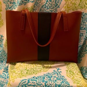 Vince Camuto Leather Shopper Tote Work Bag
